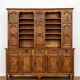 Clock cabinet from the Louis XV period in walnut and elm, fully carved.