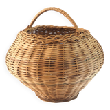 Large rattan amphora basket