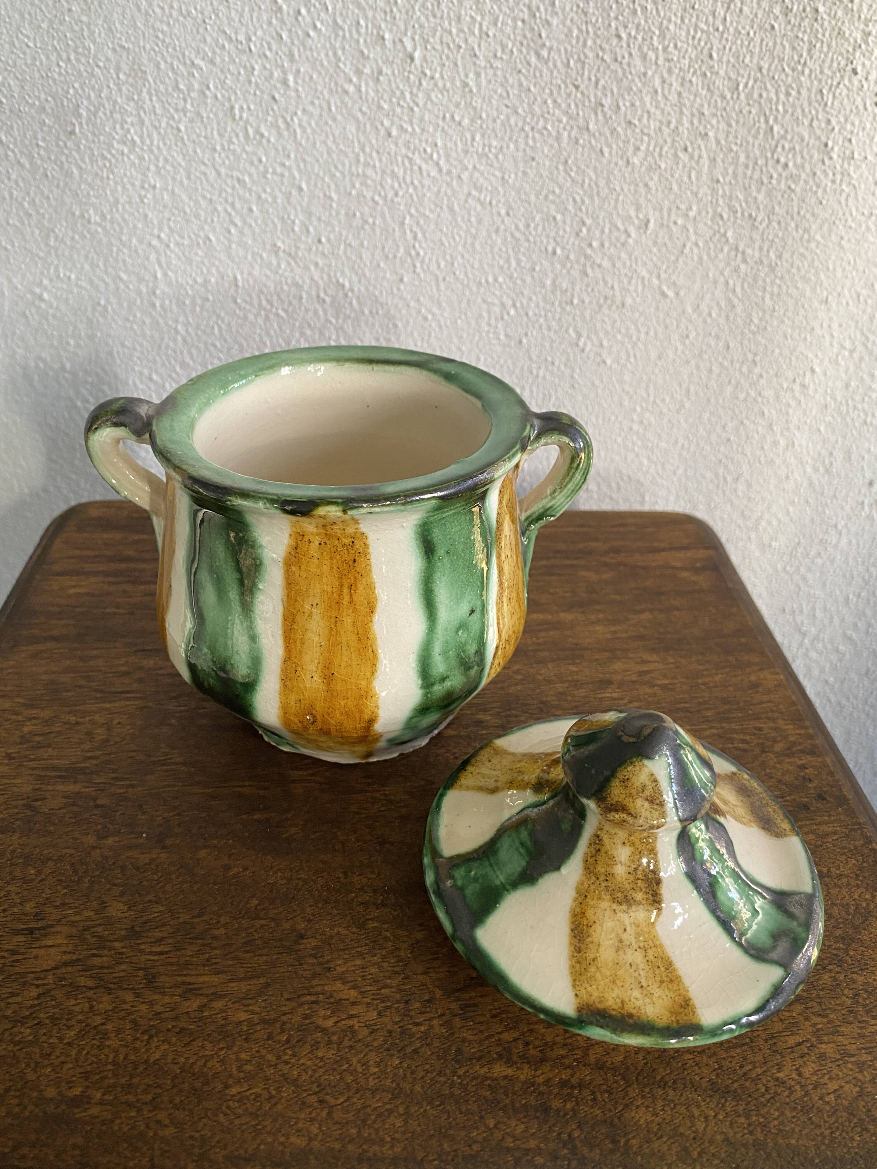 Pot à épices céramique vernissée