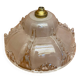 Antique Pendant Light Globe Molded Glass Art Deco Frosted Vintage