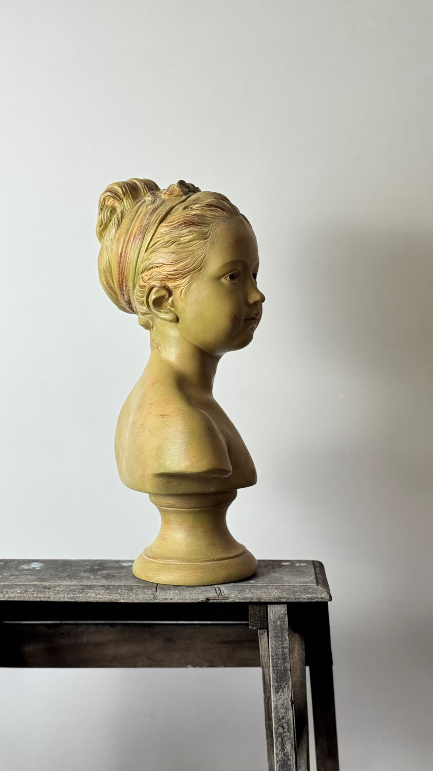 Buste d’enfant,  Louise Brongniart d’après Houdon