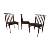Chaises de salle à manger scandinaves, années 1960, Ensemble de 3