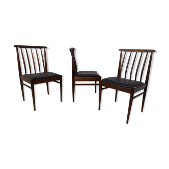 Scandinavian Dining Chairs, 1960s, Set of 3
