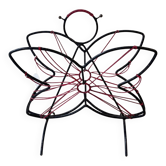 Butterfly magazine rack in metal wire, 1950s-60s