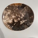 Dish in petrified wood