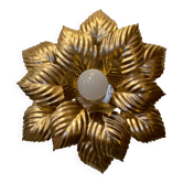 Applique fleur dorée