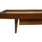 Vintage mid century daybed teak design with drawers