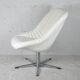 Armchair "Space Age", steel, fiberglass and imitation leather, France, circa 1970