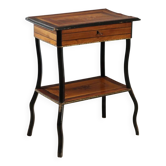 Table à couture ancienne en différentes essences de bois, XIXe siècle