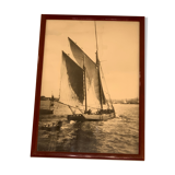 Photographie encadrée thème voilier