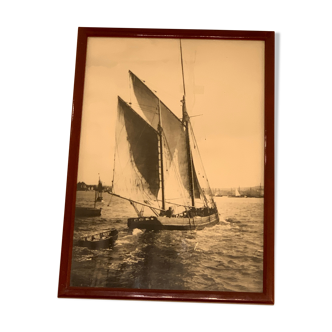 Framed photography, sailboat theme