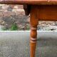 Large Alsatian bistro coffee table in fir French bistro table 1930