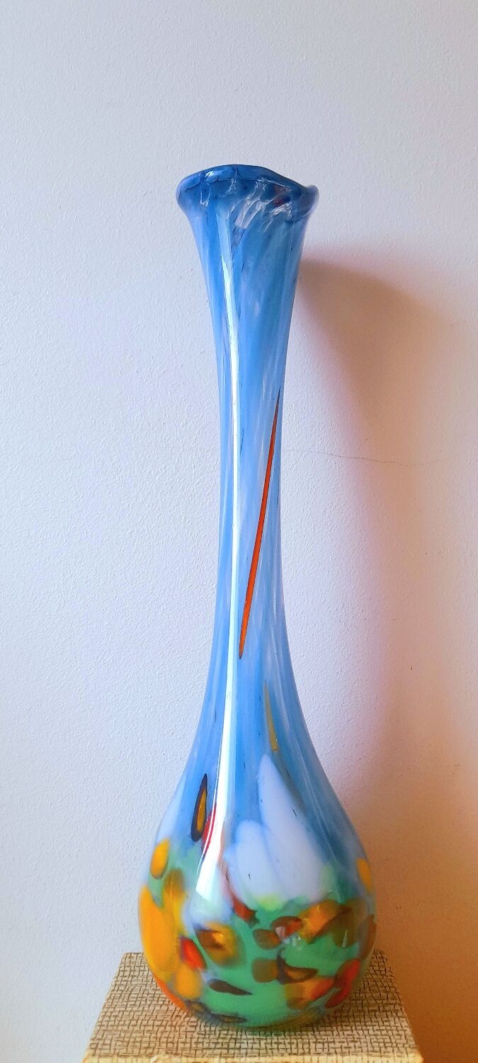 Soliflore en verre de Murano 60s