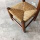 Chaise enfant en bois et paille