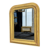 Louis-Philippe mirror gilded with gold leaf