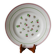 Plat rond digoin sarreguemines rose et vert 1940