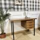 Bureau vintage pieds métal noir