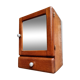 Old hanging cupboard medicine cabinet oak bathroom cupboard