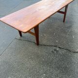 Scandinavian coffee table in solid teak 1970