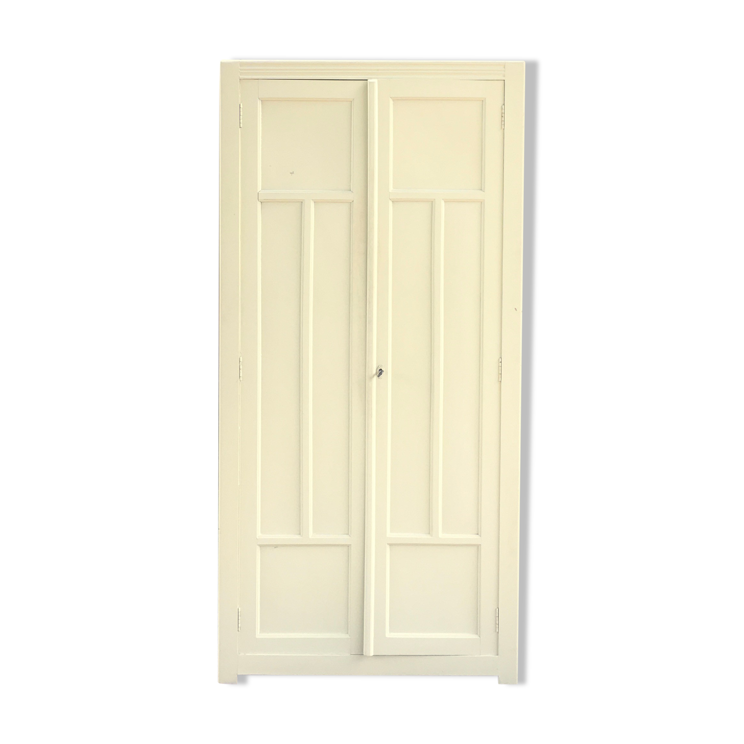 Parisian yellow wooden wardrobe