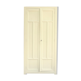 Parisian yellow wooden wardrobe