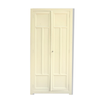 Parisian yellow wooden wardrobe