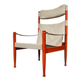 Fauteuil Safari, modèle 30, conçu par Erik Worts et fabriqué par Niels Eilersen, Danemark 1960.