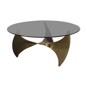 Table Basse Propeller en Verre par Knut Hesterberg pour Ronald Schmidt, 1960s