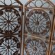 Paravent rotin vintage 4 parties 200 cm