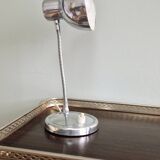 Polished aluminum desk lamp from the 1950s