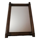 Vintage rattan mirror