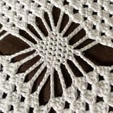 Vintage crochet square cushions