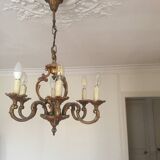 bronze 6-branch chandelier