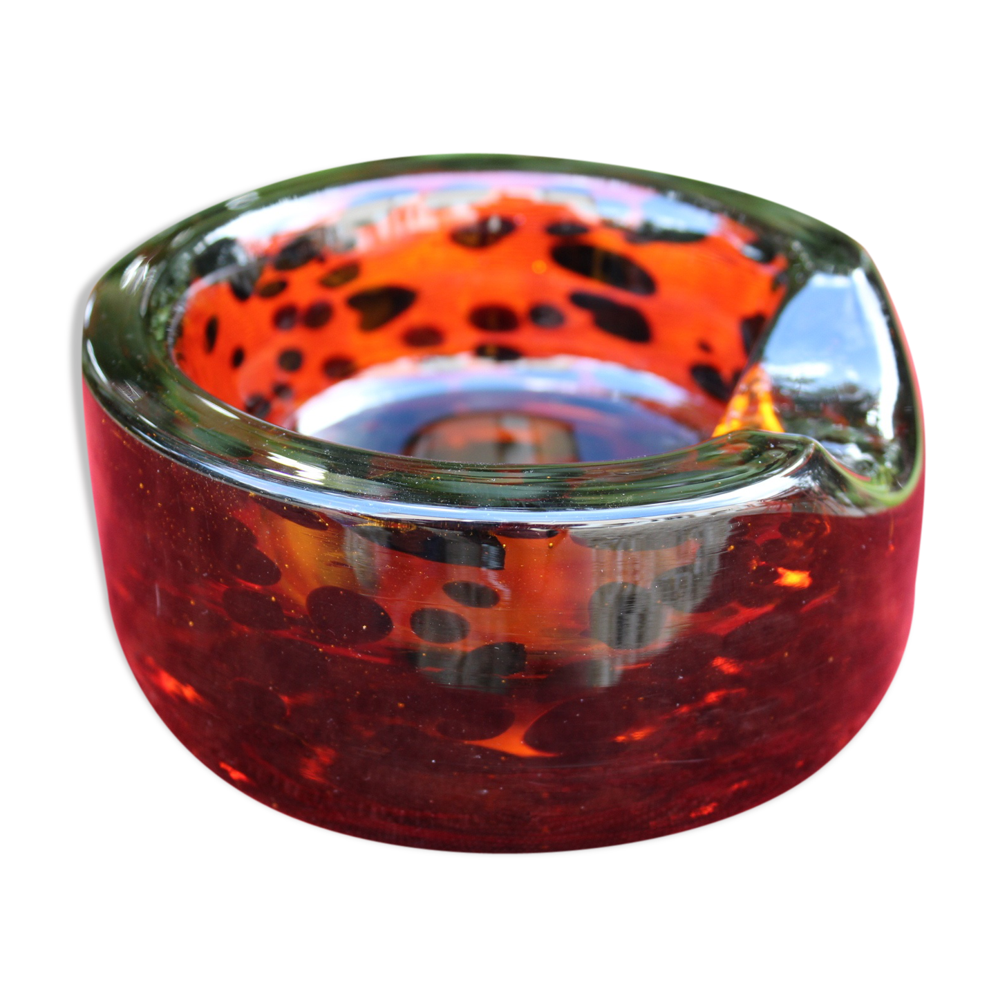 70s Murano glass cigar ashtray