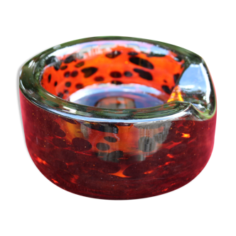 70s Murano glass cigar ashtray