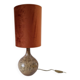 Lampe en grès pyrité vintage