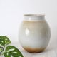 Handmade ceramic vase, glazed, brown, vintage