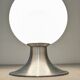 Lampe boule Space age en verre sablé blanc, France vers 1970