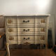 Louis XV style chest of drawers, oak, 1970