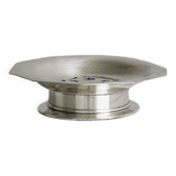 Antique butter dish in shiny metal