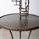 French Floor Lamp with Spiral Staircase, iron and brass, Mid-Century