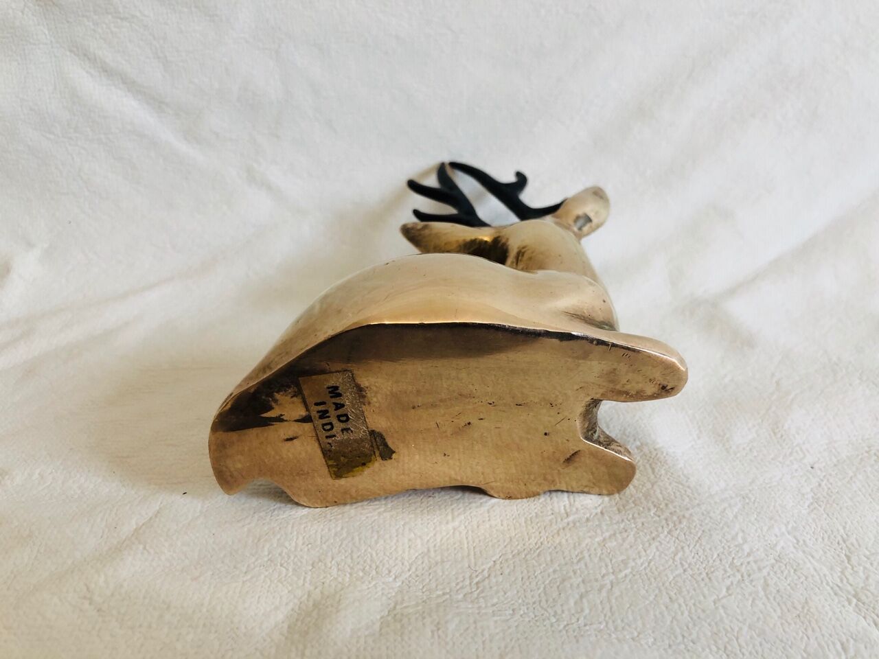 Massive brass deer