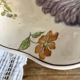 Longchamp asparagus dish in ironstone and slipware, 1900