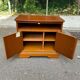 Louis Philippe sideboard in satin cherry wood on casters