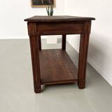 Small pine drapery table from the 1950s