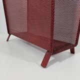 magazine rack by Mathieu Matégot in red 1950