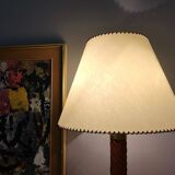 Burgundy Plexiglass and Brass Table Lamps by F. Loffredo, Italy 1980s