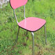 Old red formica chair