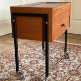 Secretary / Vintage Scandinavian side table on wheels
