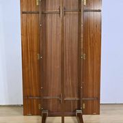 Important Shuttered Table in Sapelli Mahogany, Directoire style – 1970
